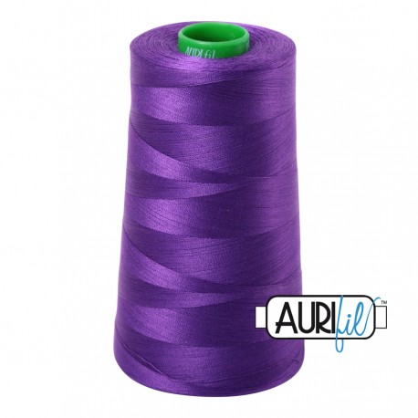 FIL COTON MAKO 40 AURIFIL 2545 Medium Purple - Cône de 4700 mètres