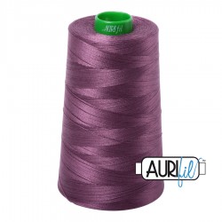 FIL COTON MAKO 40 AURIFIL 2568 Mulberry - Cône de 4700 mètres