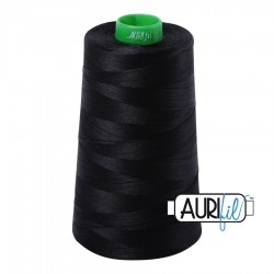 FIL COTON MAKO 40 AURIFIL 2692 Black - Cône de 4700 mètres