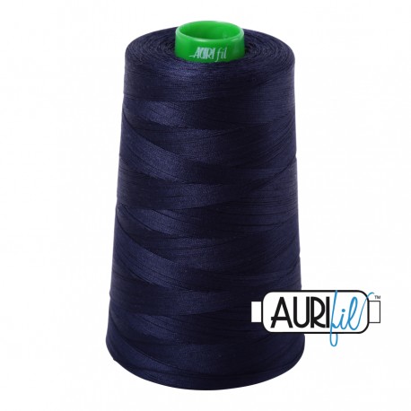 FIL COTON MAKO 40 AURIFIL 2785 Very Dark Navy - Cône de 4700 mètres