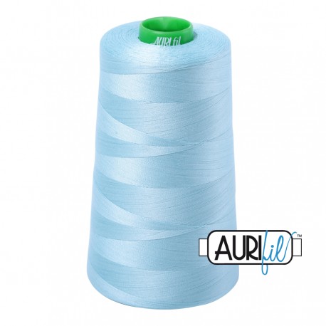 FIL COTON MAKO 40 AURIFIL 2805 Light Grey Turquoise - Cône de 4700 mètres