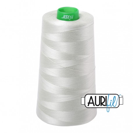 FIL COTON MAKO 40 AURIFIL 2843 Light Grey Green - Cône de 4700 mètres