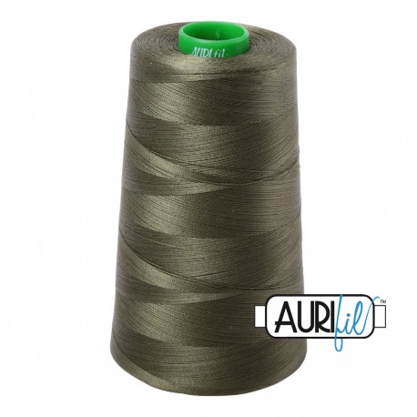 FIL COTON MAKO 40 AURIFIL 2905 Army Green - Cône de 4700 mètres