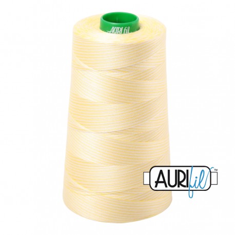 FIL COTON MAKO 40 AURIFIL 3910 Lemon Ice - Cône de 4700 mètres