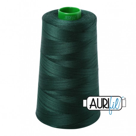 FIL COTON MAKO 40 AURIFIL 4026 Forest Green - Cône de 4700 mètres