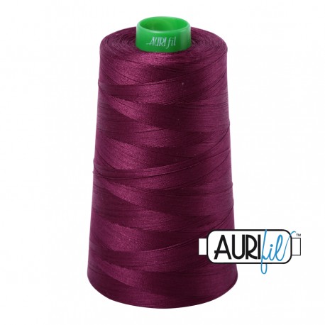 FIL COTON MAKO 40 AURIFIL 4030 Plum - Cône de 4700 mètres