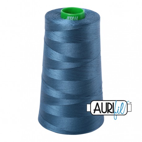 FIL COTON MAKO 40 AURIFIL 4644 Smoke Blue - Cône de 4700 mètres