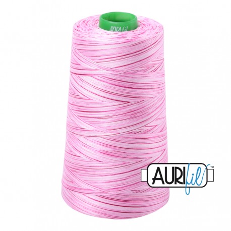 FIL COTON MAKO 40 AURIFIL 4660 Pink Taffy - Cône de 4700 mètres