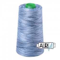 FIL COTON MAKO 40 AURIFIL 4669 Stonewash Blues - Cône de 4700 mètres