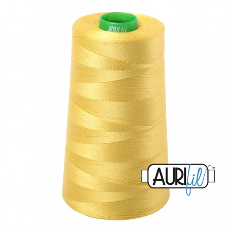 FIL COTON MAKO 40 AURIFIL 5015 Gold Yellow - Cône de 4700 mètres