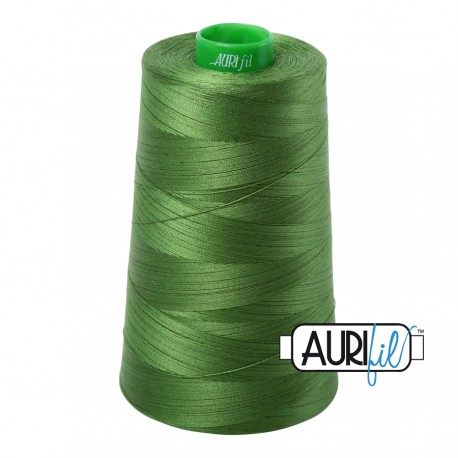 FIL COTON MAKO 40 AURIFIL 5018 Dark Grass Green - Cône de 4700 mètres