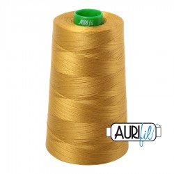 FIL COTON MAKO 40 AURIFIL 5022 Mustard - Cône de 4700 mètres