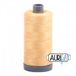 FIL COTON MAKO 28 AURIFIL 2130 Medium Butter - Grosse bobine de 750 mètres