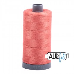 FIL COTON MAKO 28 AURIFIL 2225 Salmon - Grosse bobine de 750 mètres