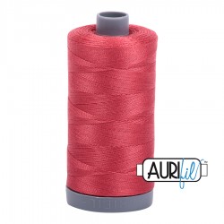 FIL COTON MAKO 28 AURIFIL 2230 Red Peony - Grosse bobine de 750 mètres