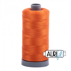 FIL COTON MAKO 28 AURIFIL 2235 Orange - Grosse bobine de 750 mètres