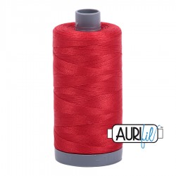 FIL COTON MAKO 28 AURIFIL 2265 Lobster Red - Grosse bobine de 750 mètres