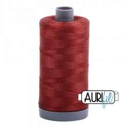 FIL COTON MAKO 28 AURIFIL 2355 Rust - Grosse bobine de 750 mètres