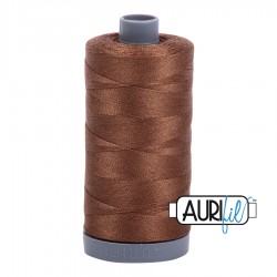 FIL COTON MAKO 28 AURIFIL 2372 Dark Antique Gold - Grosse bobine de 750 mètres