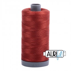 FIL COTON MAKO 28 AURIFIL 2385 Terracotta - Grosse bobine de 750 mètres