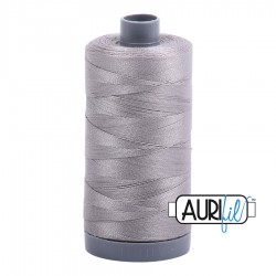 FIL COTON MAKO 28 AURIFIL 2620 Stainless Steel - Grosse bobine de 750 mètres