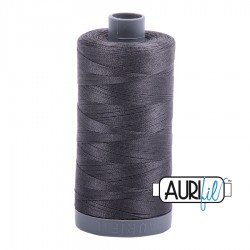 FIL COTON MAKO 28 AURIFIL 2630 Dark Pewter - Grosse bobine de 750 mètres