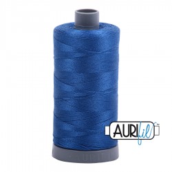 FIL COTON MAKO 28 AURIFIL 2740 Dark Cobalt - Grosse bobine de 750 mètres