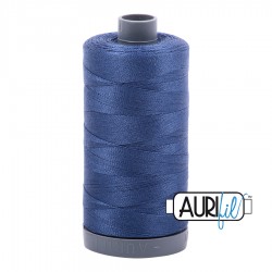 FIL COTON MAKO 28 AURIFIL 2775 Steel Blue - Grosse bobine de 750 mètres