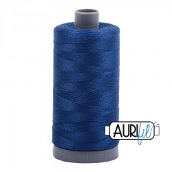 FIL COTON MAKO 28 AURIFIL 2780 Dark Delft Blue - Grosse bobine de 750 mètres