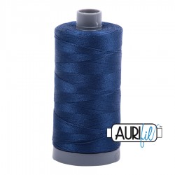 FIL COTON MAKO 28 AURIFIL 2783 Medium Delft Blue - Grosse bobine de 750 mètres