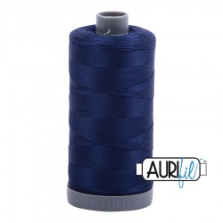 FIL COTON MAKO 28 AURIFIL 2784 Dark Navy - Grosse bobine de 750 mètres