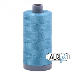 FIL COTON MAKO 28 AURIFIL 2815 Teal - Grosse bobine de 750 mètres