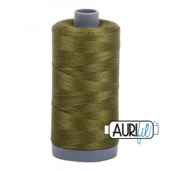 FIL COTON MAKO 28 AURIFIL 2887 Very Dark Olive - Grosse bobine de 750 mètres