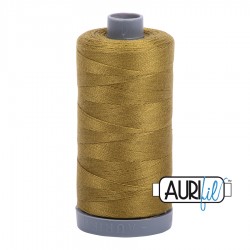 FIL COTON MAKO 28 AURIFIL 2910 Medium Olive - Grosse bobine de 750 mètres