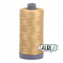 FIL COTON MAKO 28 AURIFIL 2920 Light Brass - Grosse bobine de 750 mètres