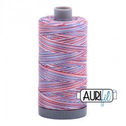 FIL COTON MAKO 28 AURIFIL 3852 Liberty - Grosse bobine de 750 mètres