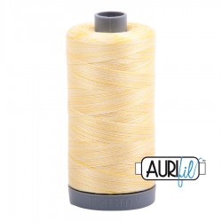 FIL COTON MAKO 28 AURIFIL 3910 Lemon Ice - Grosse bobine de 750 mètres