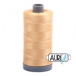 FIL COTON MAKO 28 AURIFIL 5001 Ocher Yellow - Grosse bobine de 750 mètres