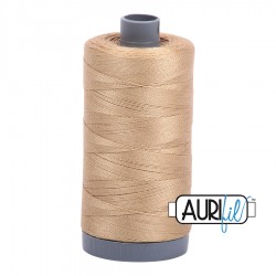 FIL COTON MAKO 28 AURIFIL 5010 Blond Beige - Grosse bobine de 750 mètres