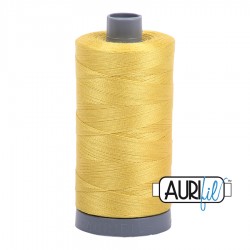 FIL COTON MAKO 28 AURIFIL 5015 Gold Yellow - Grosse bobine de 750 mètres