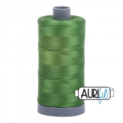 FIL COTON MAKO 28 AURIFIL 5018 Dark Grass Green - Grosse bobine de 750 mètres