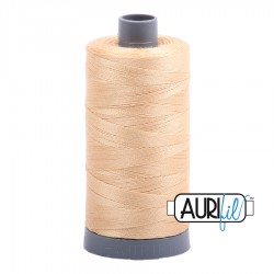 FIL COTON MAKO 28 AURIFIL 6001 Light Caramel - Grosse bobine de 750 mètres