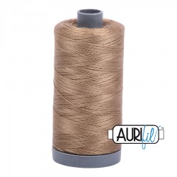 FIL COTON MAKO 28 AURIFIL 6010 Toast - Grosse bobine de 750 mètres