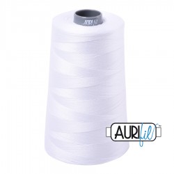 FIL COTON MAKO 28 AURIFIL 2024 White - Cône de 3300 mètres