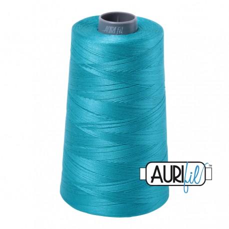 FIL COTON MAKO 28 AURIFIL 2810 Turquoise - Cône de 3300 mètres