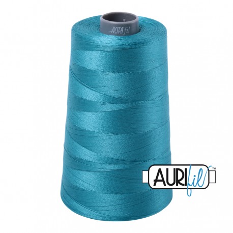 FIL COTON MAKO 28 AURIFIL 4182 Dark Turquoise - Cône de 3300 mètres