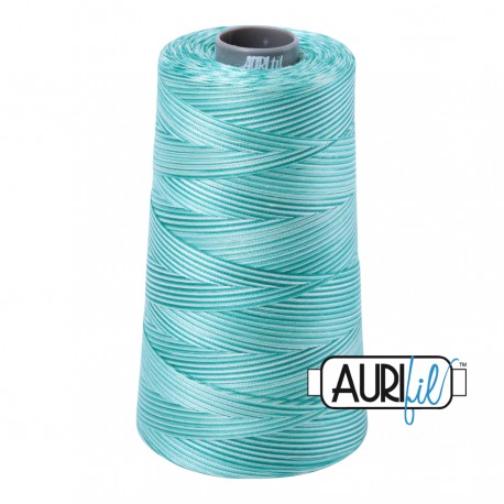 FIL COTON MAKO 28 AURIFIL 4654 Turquoise Foam - Cône de 3300 mètres