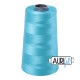 FIL COTON MAKO 28 AURIFIL 5005 Bright Turquoise - Cône de 3300 mètres