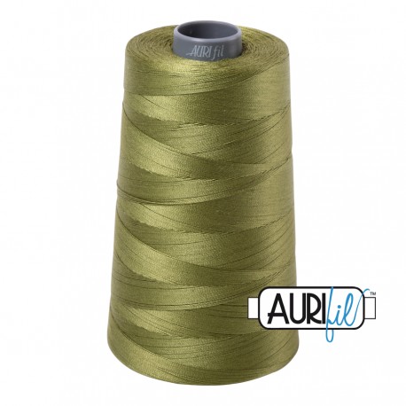 FIL COTON MAKO 28 AURIFIL 5016 Olive Green - Cône de 3300 mètres