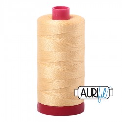 FIL COTON MAKO 12 AURIFIL 2130 Medium Butter - Grosse bobine de 325 mètres